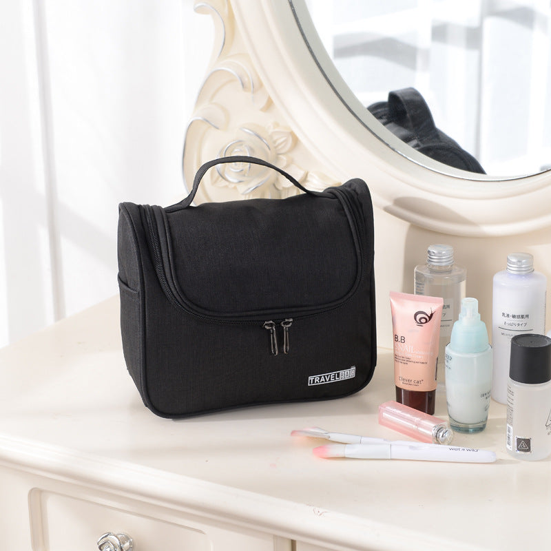 Folding Toiletry Organizer — Black