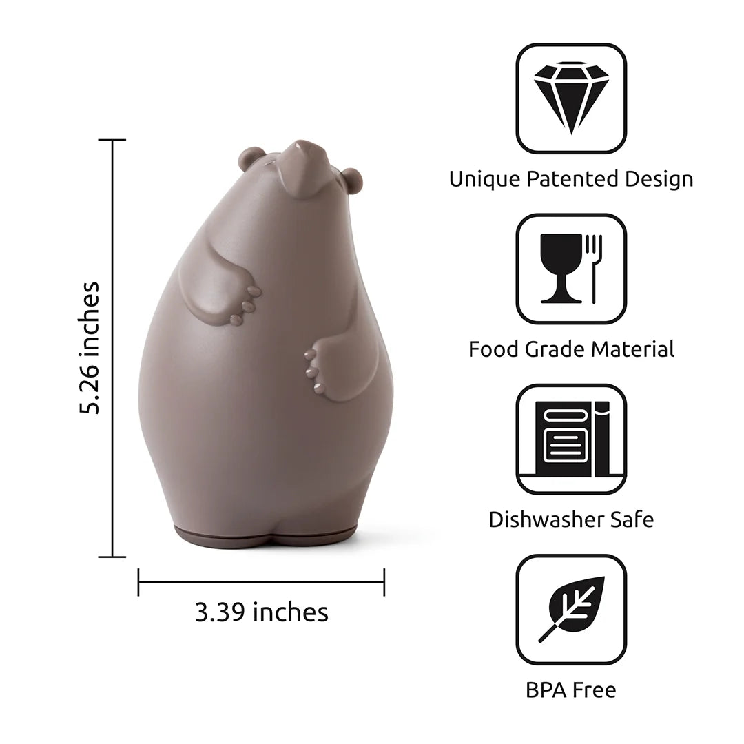 OTOTO Barry Bear Grater with Collection Compartment