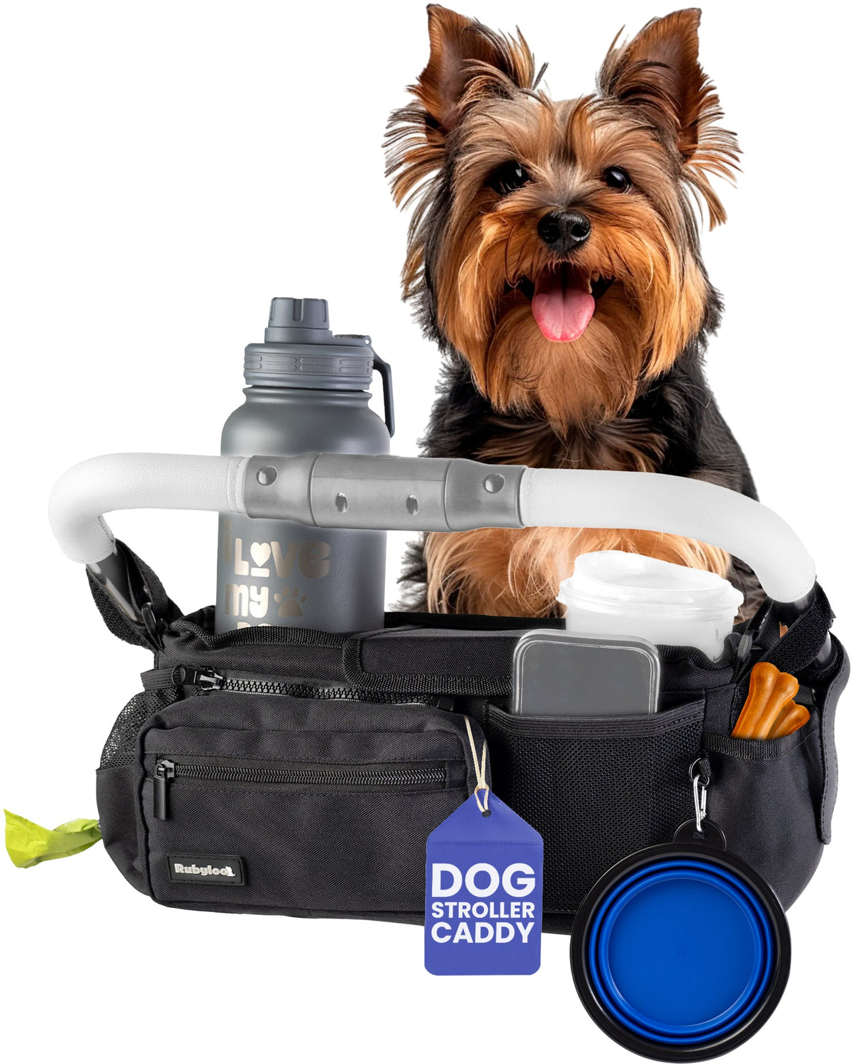 Rubyloo Dog Stroller Caddy Organizer