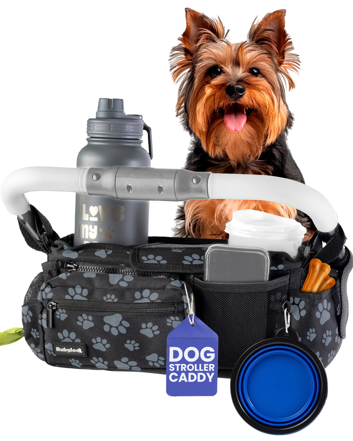 Rubyloo Dog Stroller Caddy Organizer
