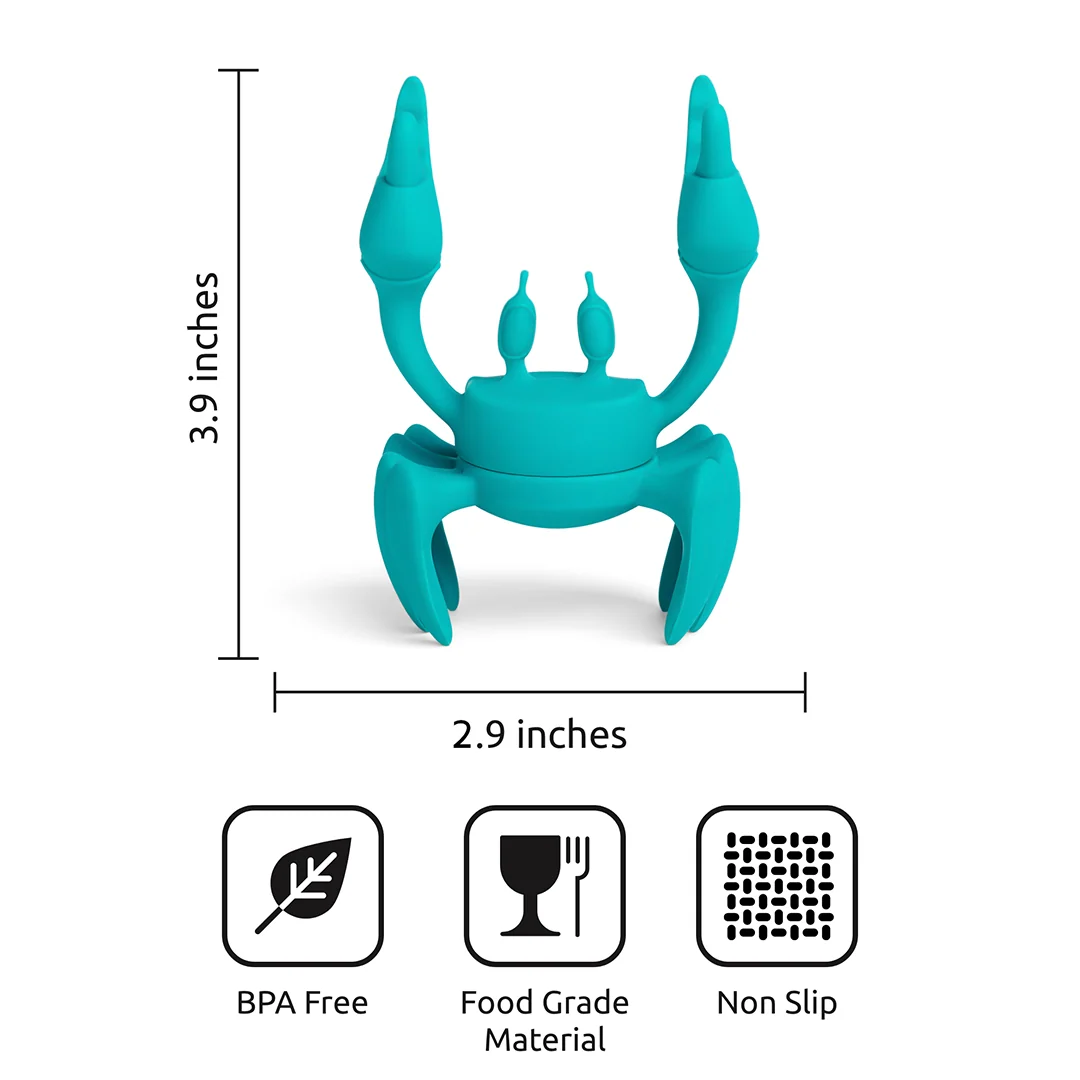 OTOTO Aqua Crab Silicone Spoon Holder & Steam Releaser
