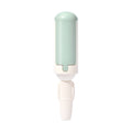 White fabric hair-removal brush with pale mint housing.